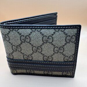 Gucci GG Supreme Canvas and Leather Wallet